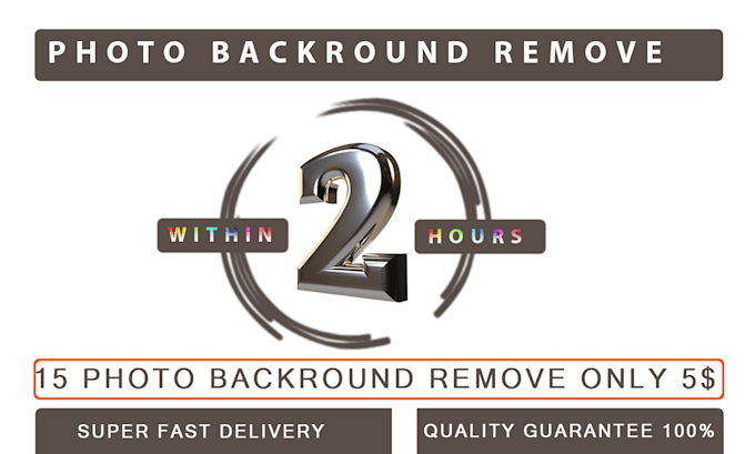 Gig Preview - Quickly any photo background remove, white or transparent, clipping path