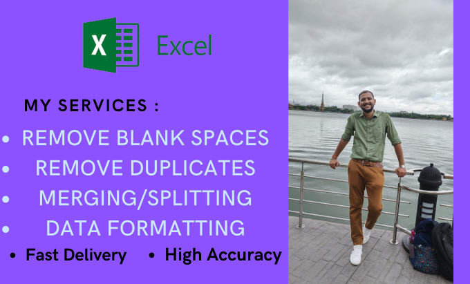 Gig Preview - Remove duplicates, do data entry and format excel, csv data