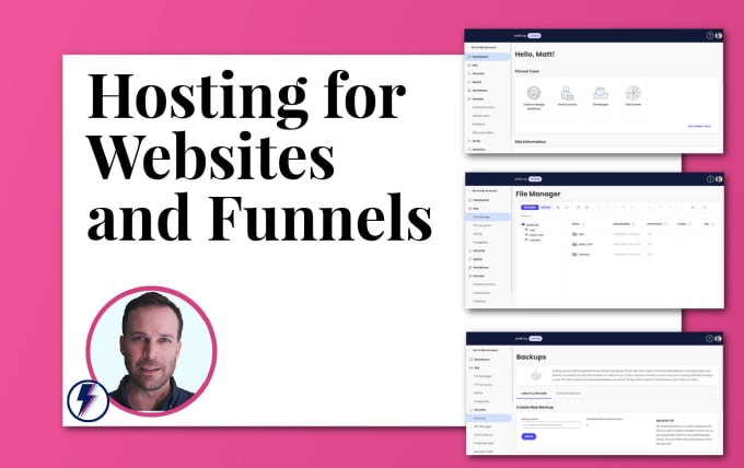 Gig Preview - Provide monthly web hosting for lead funnels and websites