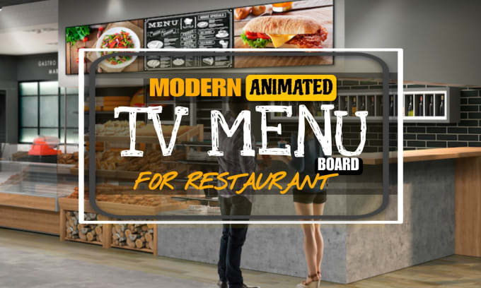 Gig Preview - Design restaurant animated menu