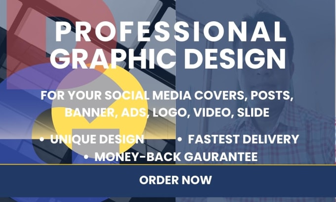 Gig Preview - Be your graphic design specialist on your social media