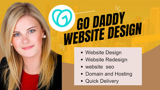 Gig Preview - Do godaddy website design and redesign, godaddy ecommerece,godaddy seo,builder