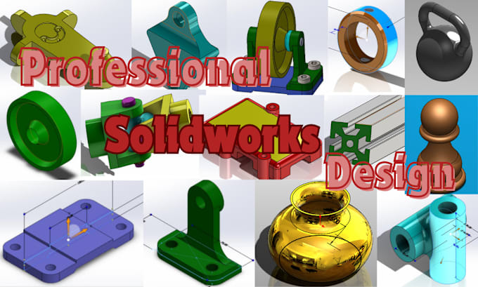 Gig Preview - Create 2d drawings and 3d model designs with solidworks