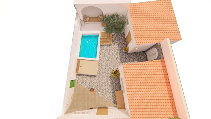 Gig Preview - Design your front yard backyard garden patio swimming pool and terrace