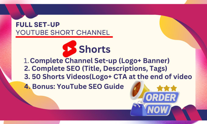 Gig Preview - Create youtube shorts channel with 50 videos