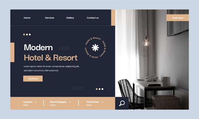 Gig Preview - Design hotel website with booking system