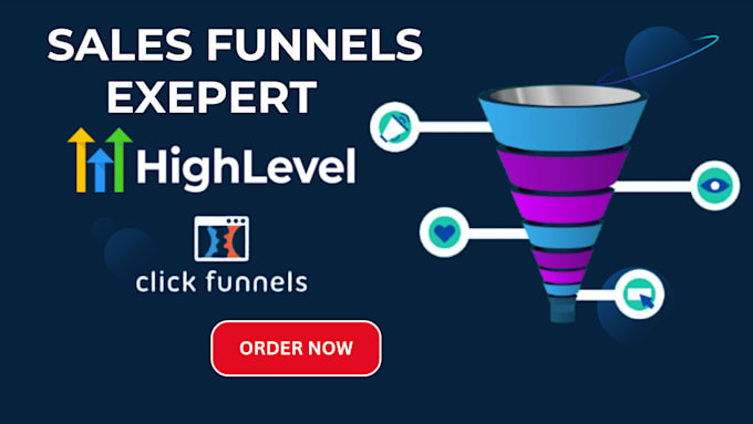 Gig Preview - Setup gohighlevel website sales funnel automation and clickfunnel to gohighlevl