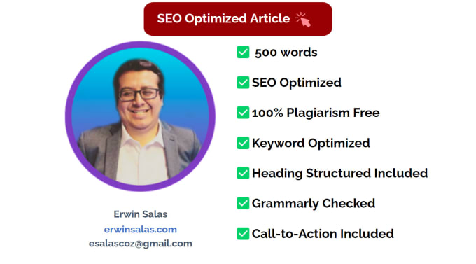 Gig Preview - Create SEO optimized blog posts for your website