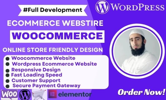 Gig Preview - Design woocommerce website, wordpress ecommerce website or online store