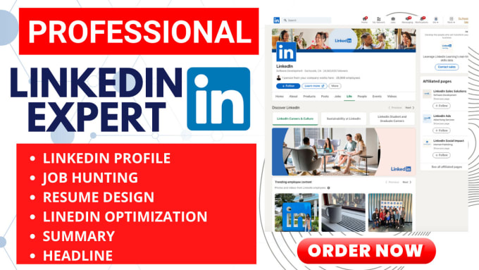 Gig Preview - Professionally create, optimize and upgrade your linkedin profile for success