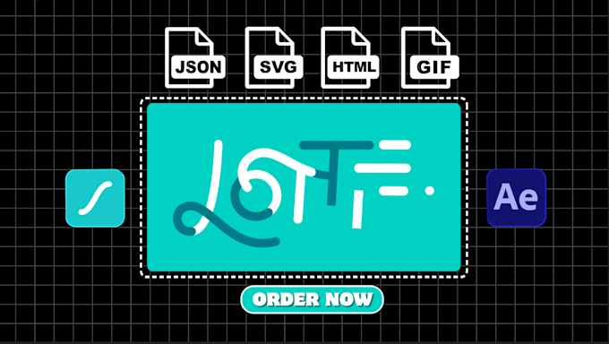 Gig Preview - Create lottie svg json HTML animation for your website and app