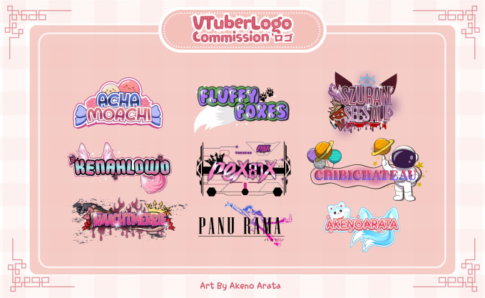 Gig Preview - Design custom vtuber logo for twitch streamer, live2d vtuber and pngtuber