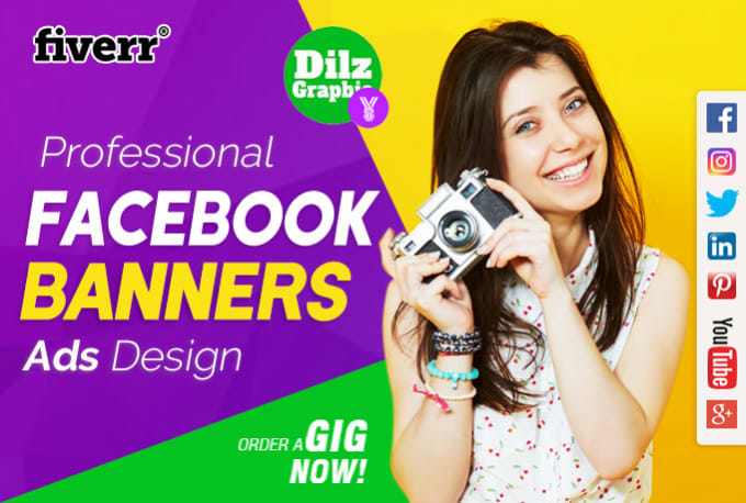 Gig Preview - Design a facebook cover photo banner ad