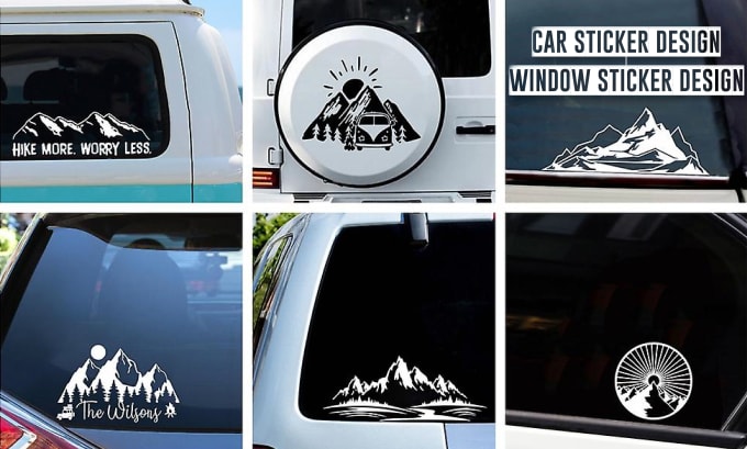 Gig Preview - Design attractive decals, signage, car window sticker and window graphics