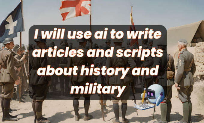 Gig Preview - Write blog articles and youtube scripts about history and military