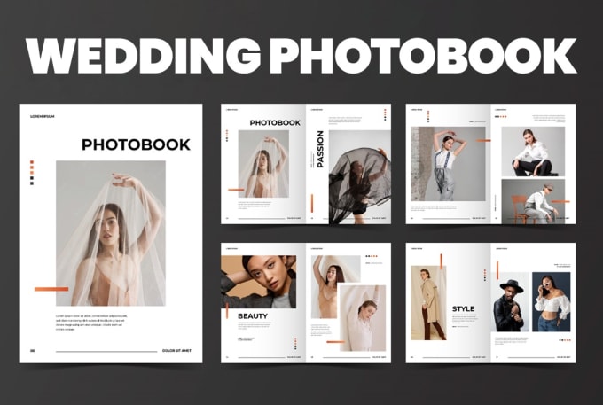 Gig Preview - Design premium custom photobook for wedding  travel and events