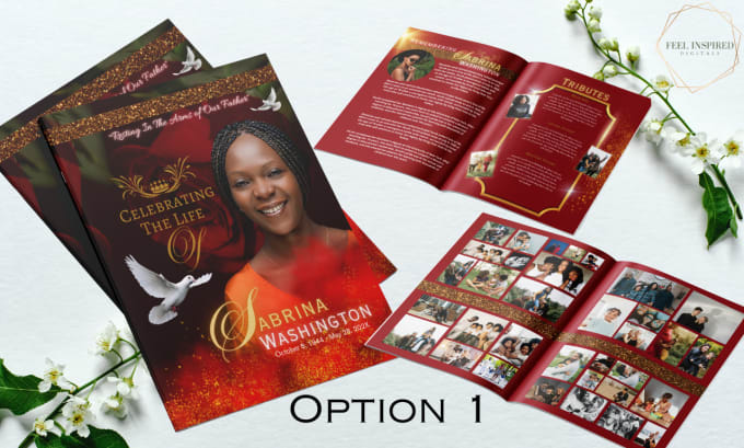 Gig Preview - Design your funeral program or memorial card in 48 hrs