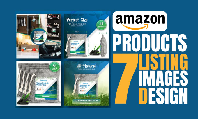 Gig Preview - Design amazon listing images, product pictures, infographic or photo editing