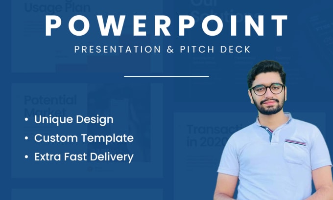 Gig Preview - Design investor pitch deck or business presentations in powerpoint