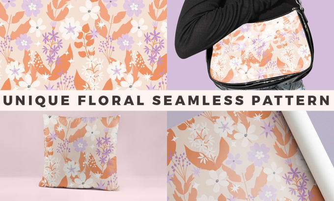 Gig Preview - Create unique floral seamless pattern, textile, print design