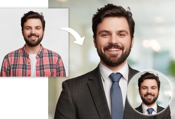 Gig Preview - Edit your headshot pictures for social media and linkedin