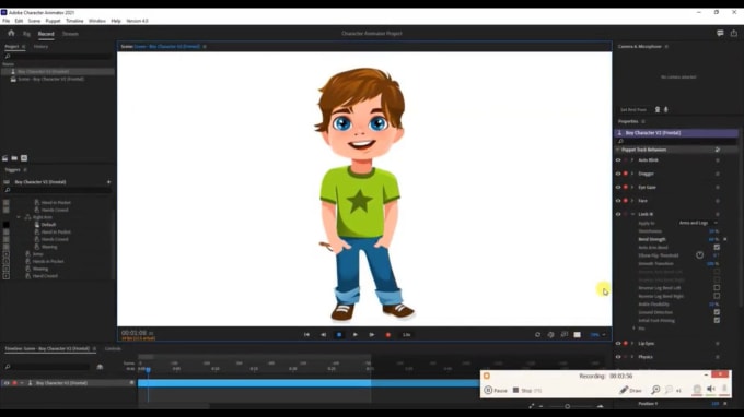 Gig Preview - Do 2d, 3d adobe puppet character animation, cosmetic label and adobe animation