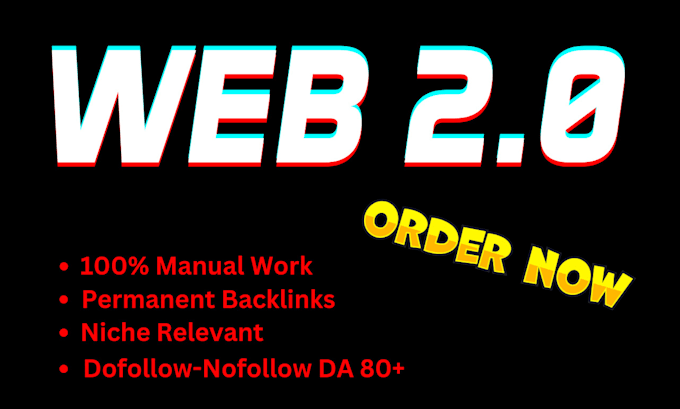 Gig Preview - Create 310 SEO dofollow web 2 0 backlinks