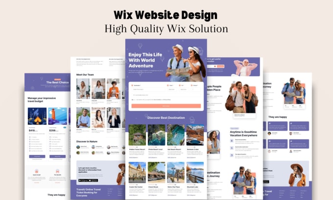 Gig Preview - Design wix website or redesign wix business website