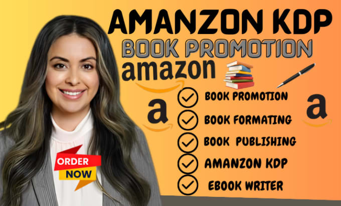 Gig Preview - Do amazon kdp book publishing, book promotion, amazon kindle book publishing