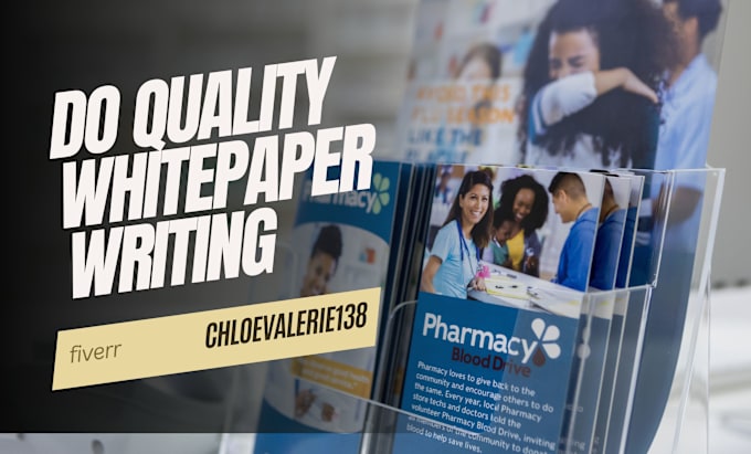 Gig Preview - Do quality white paper writing, info graphics, and proper design