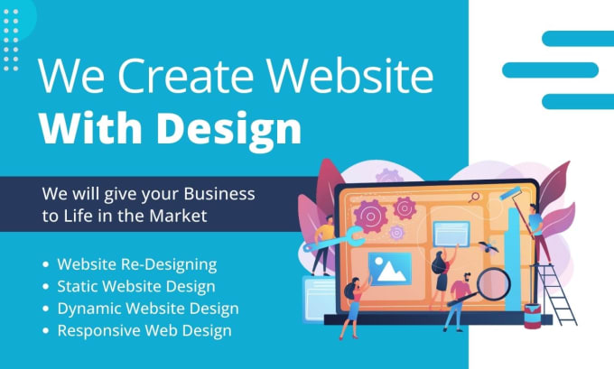 Gig Preview - Build responsive business website in wordpress