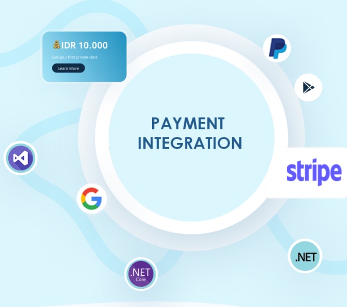 Gig Preview - Do payment integration with google pay, stripe and paypal