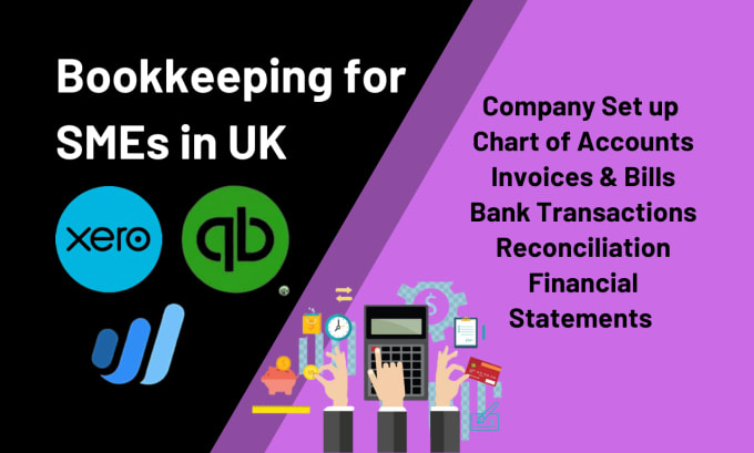 Gig Preview - Do professional bookkeeping in quickbooks online xero wave for UK business