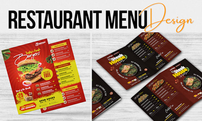 Gig Preview - Design editable restaurant menu, digital menu and price list