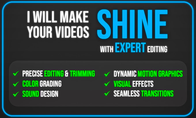 Bestseller - be professionally editing your video