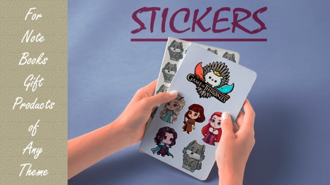 Gig Preview - Make custom stickers for books, social media, marketing