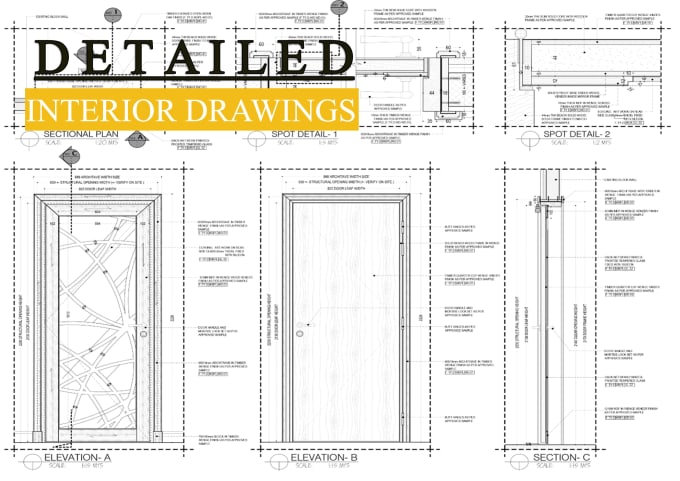 Gig Preview - Craft professional interior detail drawings with precision