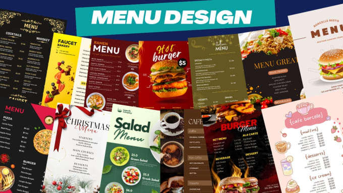 Bestseller - design restaurant menu, food menu, event menu, etc