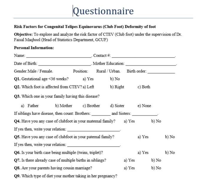 Gig Preview - Create and improve likert scale questionnaire with expertise reliability and cvi