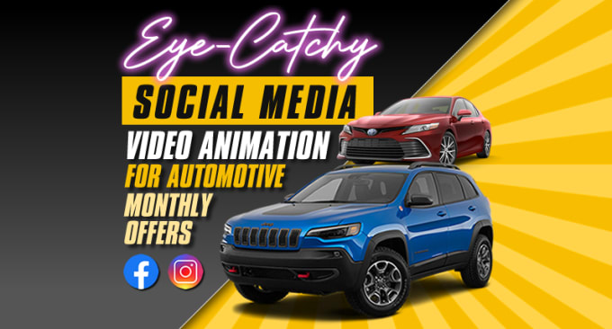 Gig Preview - Design custom car dealership social media video animation of monthly offers