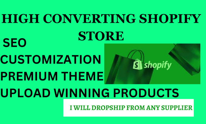 Gig Preview - Create automated shopify dropshipping via blanka saleshoo temu zendrop cj avasam