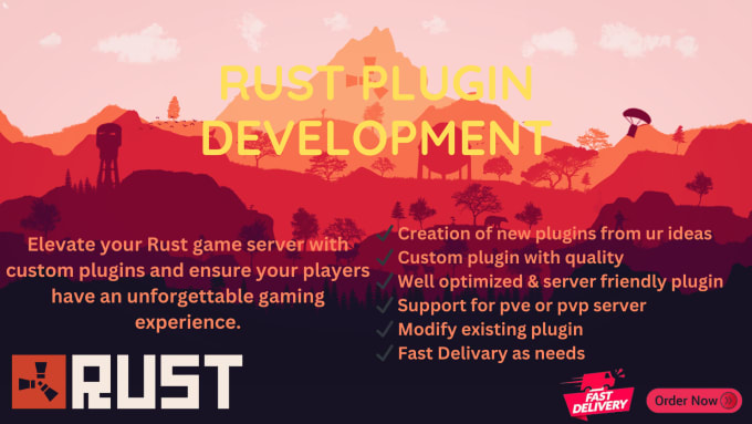 Gig Preview - Create rust game plugin for your rust server