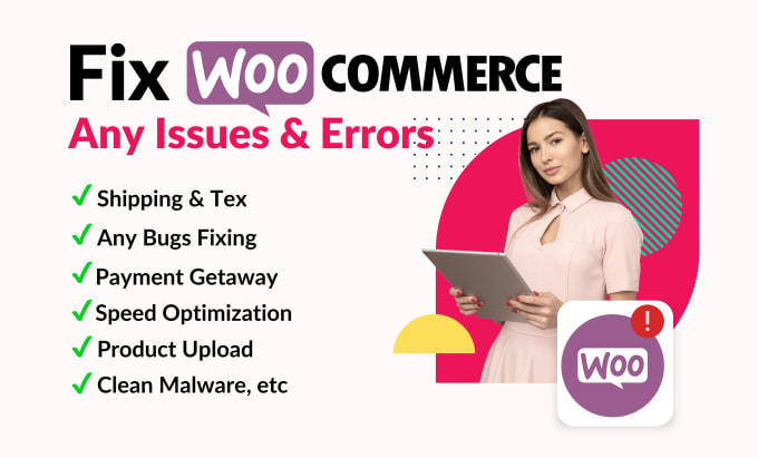 Gig Preview - Fix any woocommerce bugs, issues, errors, problems in 24 hours