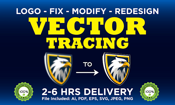 Gig Preview - Fix, edit, modify, redraw, recreate convert blur image logo to vector tracing