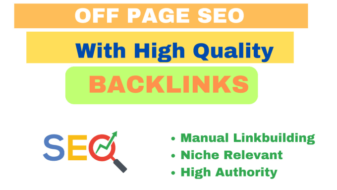 Gig Preview - Do off page SEO backlink with authority link building