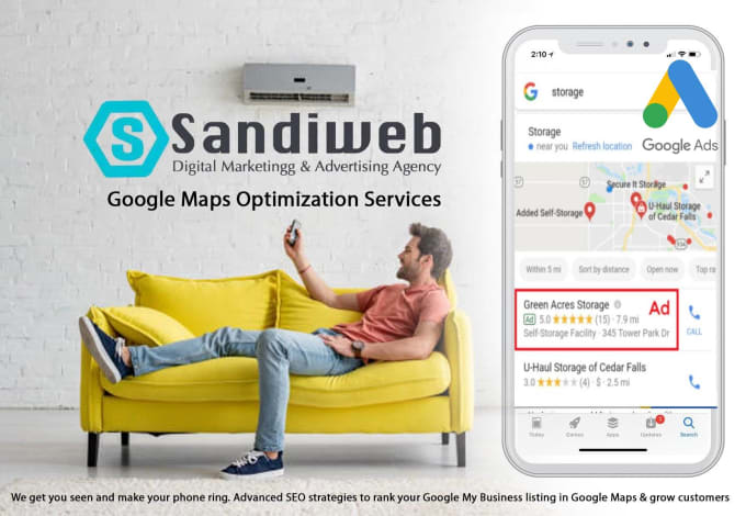 Gig Preview - Setup local search ads on google maps SEO