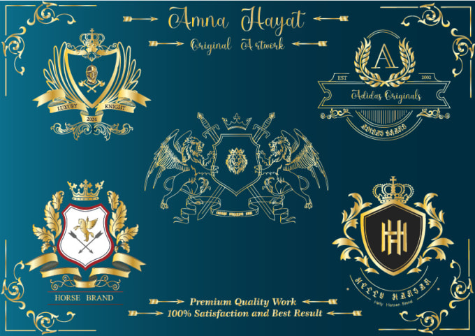 Gig Preview - Design, luxury, heraldic, vintage, family crest logo