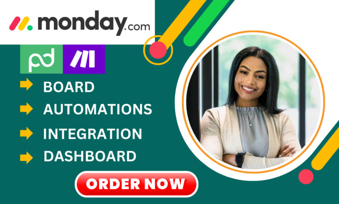 Gig Preview - Setup dashboards and automations with monday CRM   monday dot com and made com