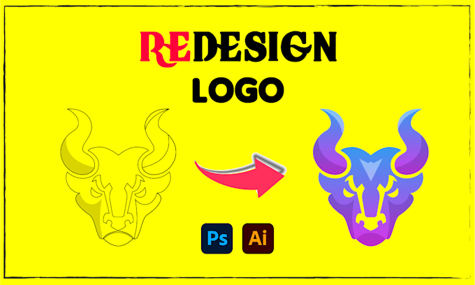 Gig Preview - Refresh,remake,rebrand,design and modification logo