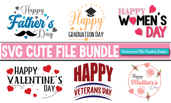 Gig Preview - Provide svg cut files design bundle for etsy and others